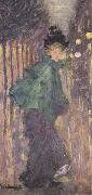 Maurice Prendergast Lady on the Boulevard Germany oil painting artist